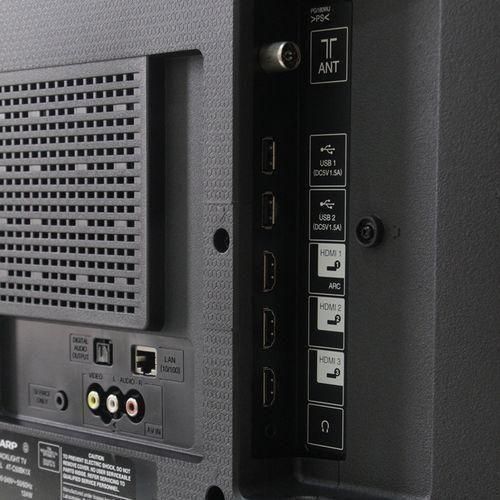 Ports HDMI USB et Ethernet du téléviseur Astech Smart TV 55 pouces 4K