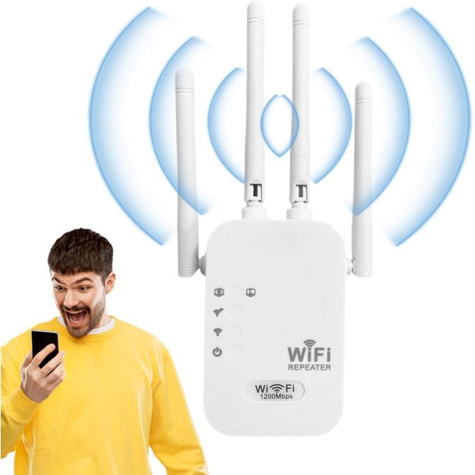 Extenseur WiFi 300 Mbps à 4 antennes pour réduire les zones mortes et améliorer le signal